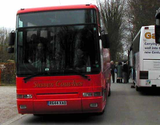 Sussex Coaches Volvo B10M Plaxton Premiere R644XAO